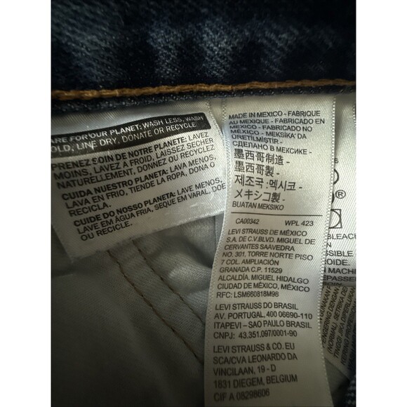 Levis 550 Jeans Mens 40x32 100% Cotton Blue Straight Leg - Picture 8 of 9